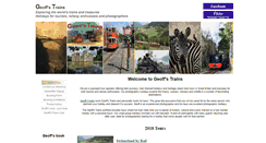 Desktop Screenshot of geoffs-trains.com